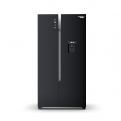 VISION Glass Door Refrigerator Side By Side Inverter SHR 566 Liter